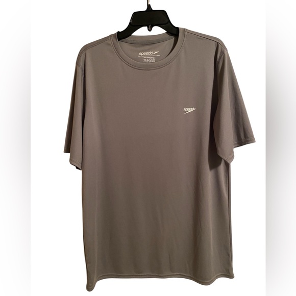 Speedo Other - Speedo Men's Gray Performance Short-Sleeve Tee, 100% Polyester, Size Large